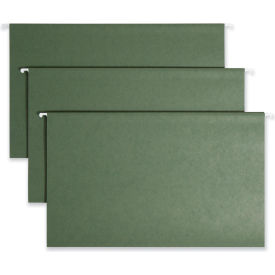 Smead® Hanging File Folders 1/5 Tab 11 Point Stock Legal Green 25/Box