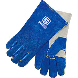 Select Split Cowhide Welding Glove, L, Royal Blue view 2