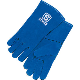 Welding Glove For the Lady Welder, M, Deluxe Blue view 2