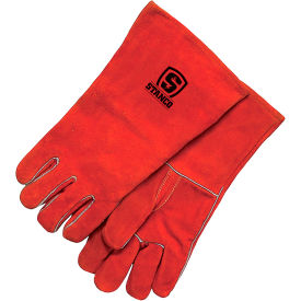Select Split Cowhide Welding Glove, L, Russet view 2