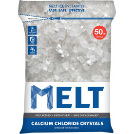 Snow Joe MELT50CC-PLT MELT Calcium Chloride Crystals Ice Melter 50 lb Bag - 49 Bags/Pallet - MELT50CC-PLT image.