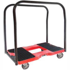 Snap-Loc Cargo Control Systems SL1500PC4R Snap-Loc® SL1500PC4R Panel Cart Dolly Red 1500 Lb. Cap., Steel Frame, Strap Option, 4" Casters image.