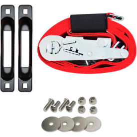 Snap-Loc Cargo Control Systems SLCERBA Snap-Loc E-Track Single Truck Trailer Tie-Down Anchor Kit W/2" x 16 Ratchet Strap, 4400 Lb. Cap. image.