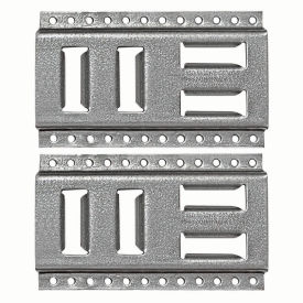 Snap-Loc Cargo Control Systems SLAET08G2 Snap-Loc® Fast-Track E-Track Horizontal Vertical Anchor Track, 8" Galvanized Steel, Pack of 2 image.