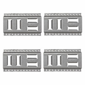 Snap-Loc Cargo Control Systems SLAET08G4 Snap-Loc® Fast-Track E-Track Horizontal Vertical Anchor Track, 8" Galvanized Steel, Pack of 4 image.