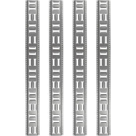 Snap-Loc® Fast-Track E-Track Horizontal Vertical Anchor Track 48" Galvanized Steel Pack Of 4 