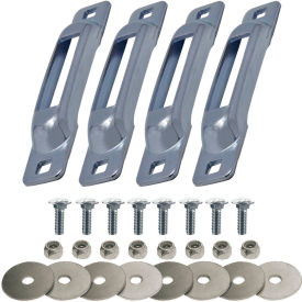 Snap-Loc Cargo Control Systems SLSZ4FC Snap-Loc® E-Track Single Strap Anchor w/ Carriage Bolts, Zinc, Pack of 4 image.