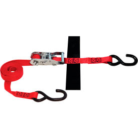 Snap-Loc Cargo Control Systems SLTHS108RR Snap-Loc® S-Hook Ratchet Tie-Down Strap, 2500 lb. Capacity, 1" x 8 image.