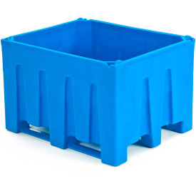 Snyder Industries Inc 1028503M86301 Bonar Plastics Sani-Box® Container - Fork Runner Base 1500 Lb. Cap. - 48"L x 40"W x 31 "H Blue image.