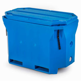 Snyder Industries Inc 1935201M93001 Bonar Plastics Polar Insulated Box PB1802 with Lid - 750 Lb. Capacity 43"L x 24"W x 31"H Blue image.