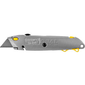 Stanley Tools 10-499 Stanley 10-499 6-1/2" Quick Change Retractable Blade Utility Knife W/ String Cutter image.