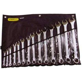 Stanley Tools 85-990 Stanley 85-990 14 Piece Satin Finish Combination Wrench Set, 12 Point image.