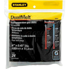 Stanley Tools GS20DT Stanley GS20DT DualMelt™ Glue Sticks 4", 24 Pack image.