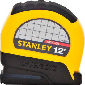 Stanley Tools STHT30810 Stanley®  Leverlock® STHT30810 Tape Rule 1/2" X 12 Tape Measure image.