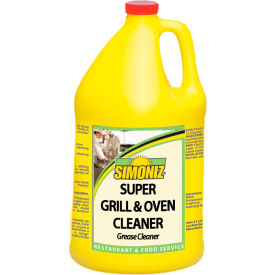 Simoniz Super Grill & Oven Grease Cleaner Gallon Bottle, 4 Bottles/Case - G1398004