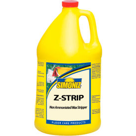 Simoniz Usa Z45640004 Simoniz® Z-Strip Non-Ammoniated Wax Floor Stripper, Gallon Bottle, 4 Bottles - Z45640004 image.