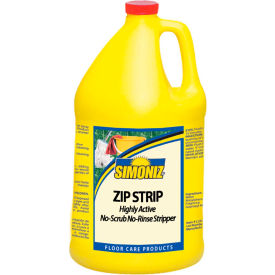 Simoniz Usa Z60500004 Simoniz® Zip Strip No Scrub No Rinse Floor Stripper, Gallon Bottle, 4 Bottles - Z60500004 image.