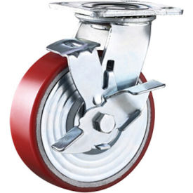 Spanco 32-0050 Spanco Wheel Brakes for 6" Polyurethane Casters image.