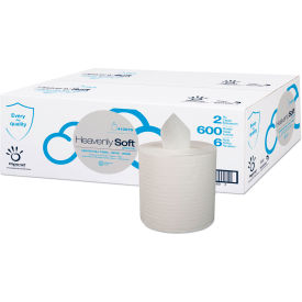 Center-Pull Towel 2-Ply 7.6" x 9" White 600 Towels/Roll 6 Rolls/CS