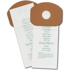 Green Kleen GK-1000BP-Tennant Tennant Paper Vacuum Bags For Tennant VBP-10 image.