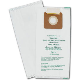 Green Kleen GK-ClnMax-Hepa CleanMax Synthetic Hepa Vacuum Bags For CleanMax, CleanMax Pro, Quick Draw & CarpetPro image.