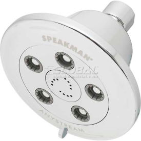 Speakman Co. S-3011-E2 Speakman Anystream® Alexandria Wall Mount Shower Head, Polished Chrome Finish, 2 GPM image.
