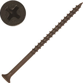 Screw Products, Inc. DW-8300C #8 x 3" Phillips Bugle Head Drywall Screw - Steel - Partial Thread - Coarse - Pkg of 2500 image.