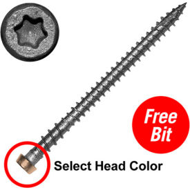 Screw Products, Inc. SSCD234TH 10 x 2-3/4" C-Deck Composite 305 Stainless Steel Star Drive Deck Screws - Tree House - Pkg of 1750 image.
