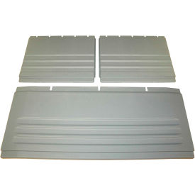 Specialmade Goods/Srvces FG4093L1GRAY Rubbermaid® Gray Side & Back Panel Kit for Rubbermaid® Utility Carts image.