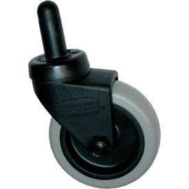 Casters, Wheels & Industrial Handling FG7570L20000 Rubbermaid Commercial® 3" Plastic Caster Gray Tread Metal Axle - FG7570L20000 image.