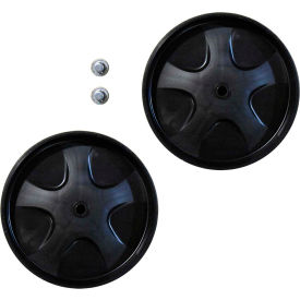 Specialmade Goods/Srvces FG9W27M10000  Rubbermaid® 8" Wheel Kit With Push Caps, Black - FG9W27M10000  image.