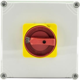 Enclosed Disconnect Switch; 63A 3 Pole + Ground Terminal Poly Impact Res IP66 N4X UL Certified
