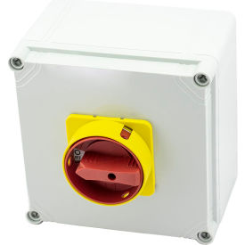 Enclosed Disconnect Switch; 80A 3 Pole + Ground Terminal Poly Impact Res IP66 N4X UL Certified