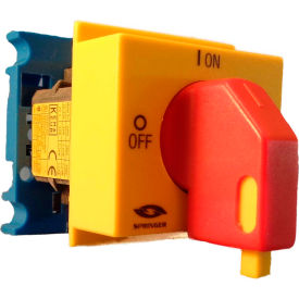 Springer Controls/MERZ A104/016-PR2,16A,3-Pole, Disconnect Switch, Red/Yellow, Din-Mount, Lockout Springer Controls/MERZ A104/016-PR2,16A,3-Pole, Disconnect Switch, Red/Yellow, Din-Mount, Lockout