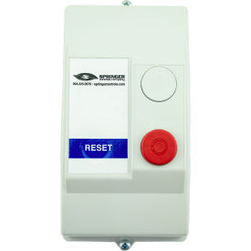 Springer Controls Co. Inc AF0906R3G-3B NEMA 4X Enclosed Motor Starter, 9A, 3PH, Remote Start Terminals, Reset Button, 100-250V, 2.3-3.1A image.