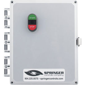 Springer Controls Co. Inc AF2606P1M-3G NEMA 4X Enclosed Motor Starter, 26A, 3PH, Direct Online, Start/Stop, 100-250V, 10-13A image.