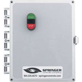 Springer Controls Co. Inc AF2606P2M-3G NEMA 4X Enclosed Motor Starter, 26A, 3PH, Separate Coil Voltage, Start/Stop, 100-250V, 10-13A image.