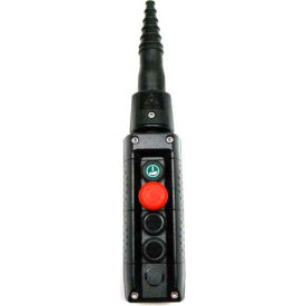 Springer Controls Co. Inc F70AB12000200001 T.E.R., F70AB12000200001 MIKE Pendant, 4 Button, Black, 2-Speed Buttons image.