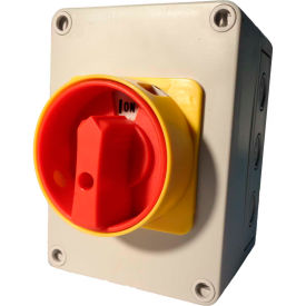 Springer Controls / MERZ ML1-025-AR3E, 25A, 3-Pole, Enclosed Disconnect Switch, Red/Yellow