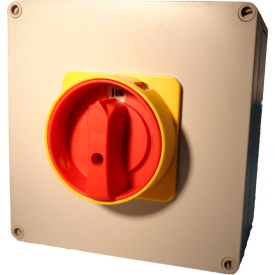 Springer Controls Co. Inc ML2-080-AR3E Springer Controls / MERZ ML2-080-AR3E, 80A, 3-Pole, Enclosed Disconnect Switch, Red/Yellow  image.