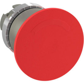 Springer Controls Co. Inc P9M-ER4RN ABB Non-Illuminated Mushroom Head PB Metal Bezel, 22mm, Red, P9M-ER4RN image.