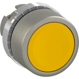 Springer Controls Co. Inc P9M-PNGG ABB Non-Illuminated Push Button Operator, 22mm, Yellow, Flush Style image.