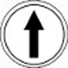 Springer Controls Co. Inc PRTA005MPI T.E.R., PRTA005MPI Single Arrow White Button Insert, Use w/ MIKE & VICTOR Pendants image.