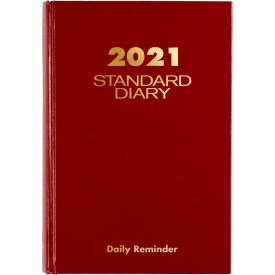 At-A-Glance Products SD389-13 Daily Reminder Business Diary, Jan-Dec, 1PPD, 5-3/4"x8-1/4", Red image.