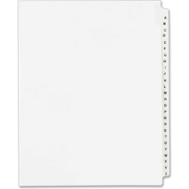 Avery-Dennison 1400 Avery Standard Collated Legal Divider, A to Z, 8.5"x11", 26 Tabs, White/White image.