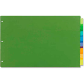 Avery-Dennison 11179 Avery Big Tab Insertable Divider, Print-on, 11"x17", 8 Tabs, Green/Multicolor image.