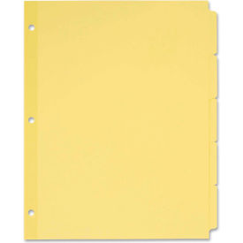 Avery-Dennison 11501****** Avery Recycled Write-On Tab Divider, 8.5"x11", 5 Tabs, 36 Sets, Buff/Buff image.