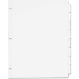 Avery-Dennison 11507 Avery Recycled Write-On Tab Divider, 8.5"x11", 8 Tabs, 24 Sets, White/White image.