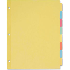 Avery-Dennison 11509 Avery Recycled Write-On Tab Divider, 8.5"x11", 8 Tabs, 24 Sets, Multicolor/Multicolor image.