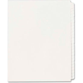 Avery-Dennison 11959 Avery Collated Blank Side Tab Divider, Blank, 8.5"x11", 25 Tabs, White/White image.